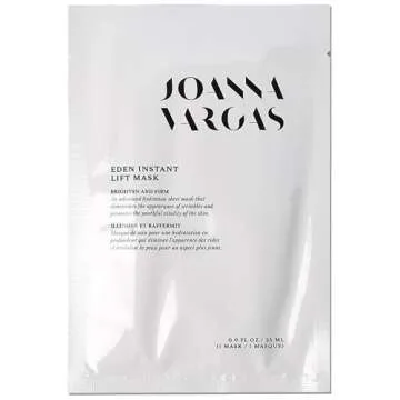 Joanna Vargas Eden Instant Face Lift Facial Masks - Anti Aging Sheet Mask - Skin Firming Face Sheet ...