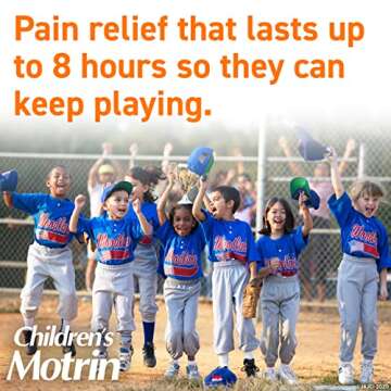 Motrin Children's Chewable Tablets with 100 mg Ibuprofen for Pain & Fever, Grape, 24 Count (Pack of 1)