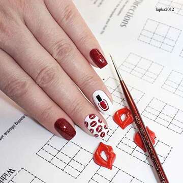 Bliss Kiss Simply Neat Manicure Mat - Silicone Manicure Mat for Stamping and Nail Art