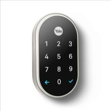 Google Nest x Yale Lock - Tamper-Proof Smart Lock for Keyless Entry - Keypad Deadbolt Lock for Front...