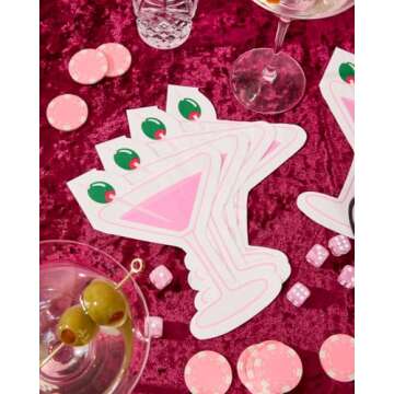 xo, Fetti Dirty Martini Napkins for Celebrations