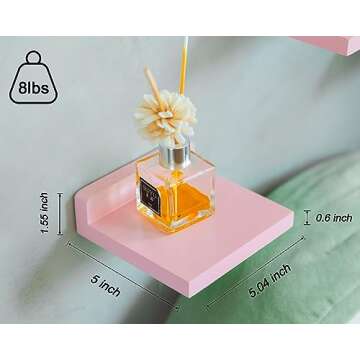 Stay Stylish with QsQueen Small Floating Shelves - 3 Pack for Home Decor