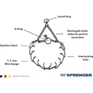 Herm Sprenger Ultra-Plus Stainless Steel Micro Training Dog Collar for Small Breeds
