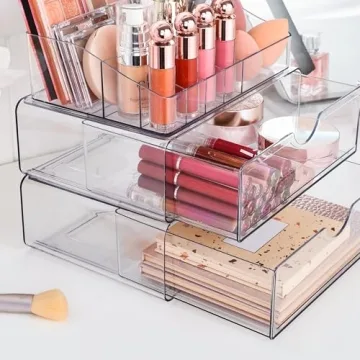 Vtopmart Clear Makeup Organizer for Countertop