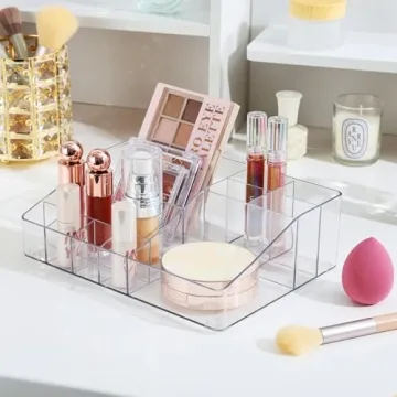Vtopmart Clear Makeup Organizer for Countertop