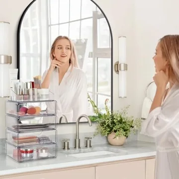 Vtopmart Clear Makeup Organizer for Countertop