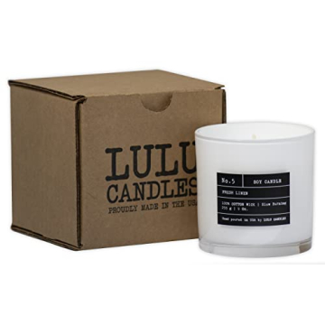 Lulu Amber Rose Sheer Musk Soy Candle - Luxurious Scented Candle