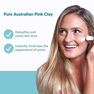 MDacne Pink Clay Face Mask for Clear, Radiant Skin