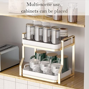 COVAODQ 2 Tier Coffee Cup Holder for Countertop Storage