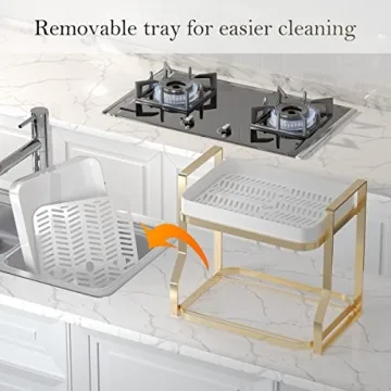 COVAODQ 2 Tier Coffee Cup Holder for Countertop Storage