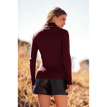 PRETTYGARDEN Turtleneck Pullover Sweater for Women