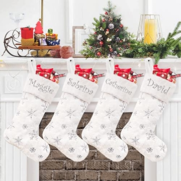 Personalized Christmas Stockings - Set of 4 for Kids