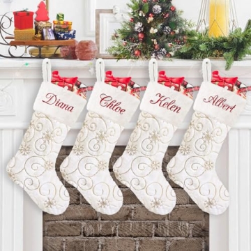 Personalized Christmas Stockings - Set of 4 for Kids