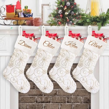 Personalized Christmas Stockings - Set of 4 for Kids