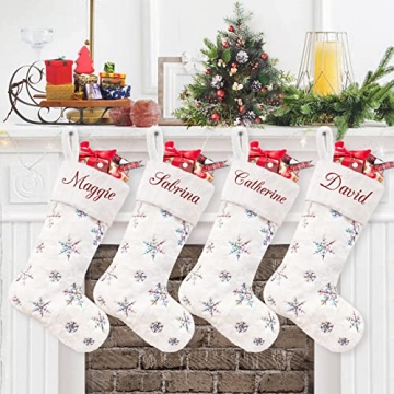 Personalized Christmas Stockings - Set of 4 for Kids