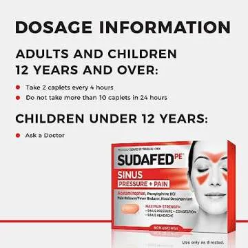 Sudafed PE Maximum Strength Sinus Relief Tablets, 24 ct