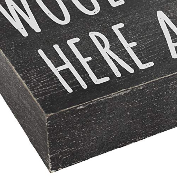 Funny Bathroom Review Sign - Would Poop Here Again Decor