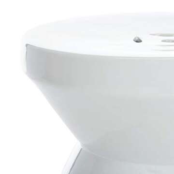 SAFAVIEH ACS4576A Home Larsa Light Blue Ceramic 19-inch Indoor/Outdoor Side Table Garden Stool