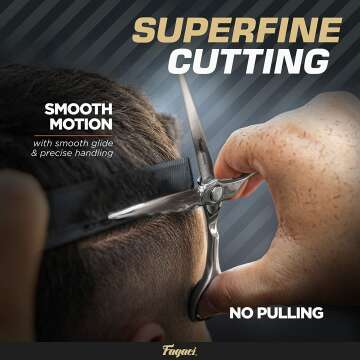 Fagaci 6" Professional Hair Scissors with Razor Blades