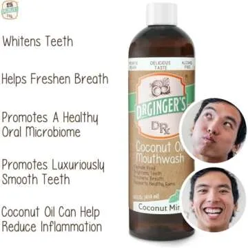 Dr. Ginger's Coconut Oil Pulling Mouthwash - Refreshing & All-Natural