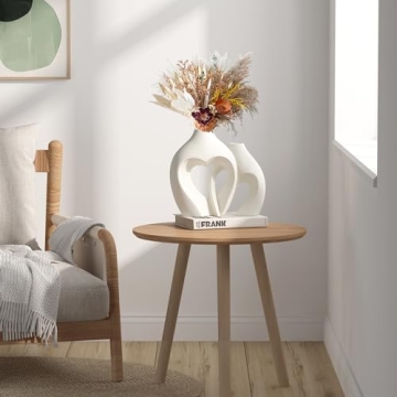 Nordic Heart Shaped White Vases Set of 2 by Zormon