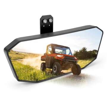 KEMIMOTO Rear View Mirror for Polaris Ranger 500 570 900 XP 1000XP/Crew