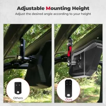 KEMIMOTO Adjustable Rear View Mirror for UTVs