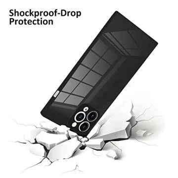 LSL Case Compatible with iPhone 11 Pro Max Black Soft TPU Bumper Anti-Drop Anti-Scratch Shock Absorp...