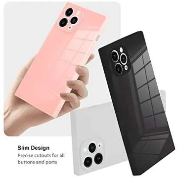 LSL Case Compatible with iPhone 11 Pro Max Black Soft TPU Bumper Anti-Drop Anti-Scratch Shock Absorption Protective Wireless Slim Cover Compatible with iPhone 11 Pro Max for Women Girls Men