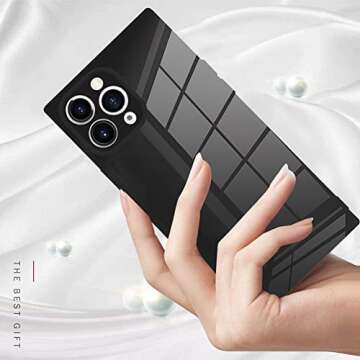 LSL Case Compatible with iPhone 11 Pro Max Black Soft TPU Bumper Anti-Drop Anti-Scratch Shock Absorption Protective Wireless Slim Cover Compatible with iPhone 11 Pro Max for Women Girls Men