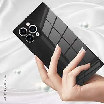 LSL Case Compatible with iPhone 11 Pro Max Black Soft TPU Bumper Anti-Drop Anti-Scratch Shock Absorption Protective Wireless Slim Cover Compatible with iPhone 11 Pro Max for Women Girls Men