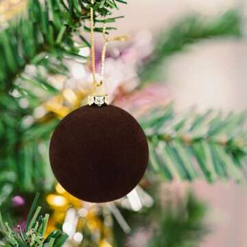 Elegant Velvet Christmas Balls for Holiday Decor