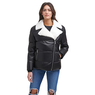 Levi's Women's Breanna Puffer Jacket: Warmth & Style with Faux Fur