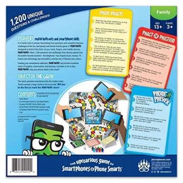 Phone Phever Board Game - New Fun Fast-Paced Family-Friendly Party Board Game - It's a Phonetastic Race to Answer Fascinating Trivia Questions & Complete Hilarious Challenges!