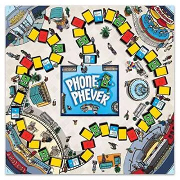 Phone Phever Board Game - New Fun Fast-Paced Family-Friendly Party Board Game - It's a Phonetastic Race to Answer Fascinating Trivia Questions & Complete Hilarious Challenges!