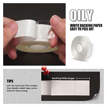 VERSAF Double Sided Tape Heavy Duty 3/4" 10' Acrylic