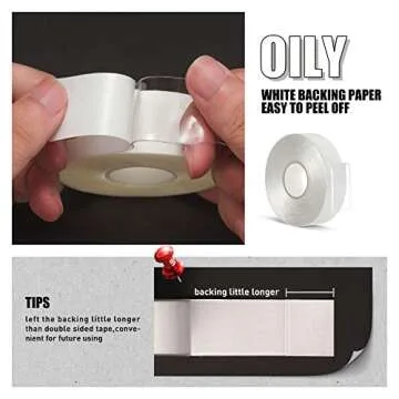 VERSAF Double Sided Tape Heavy Duty 3/4" 10' Acrylic