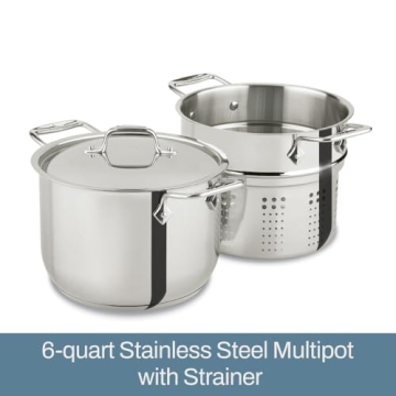 All-Clad Specialty 6 Quart Stockpot with Strainer Set