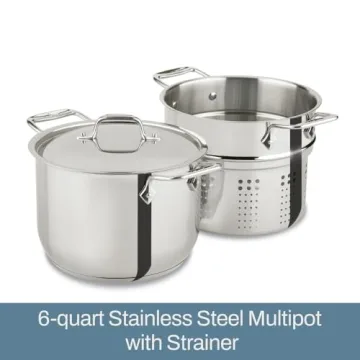 All-Clad Specialty 6 Quart Stockpot with Strainer Set