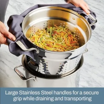 All-Clad Specialty 6 Quart Stockpot with Strainer Set