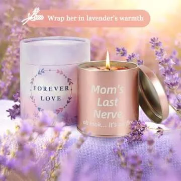 HOHOTIME Lavender Scented Candle - Thoughtful Mother's Day Gifts for Moms