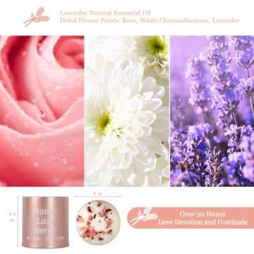 HOHOTIME Lavender Scented Candle - Perfect Gift for Moms