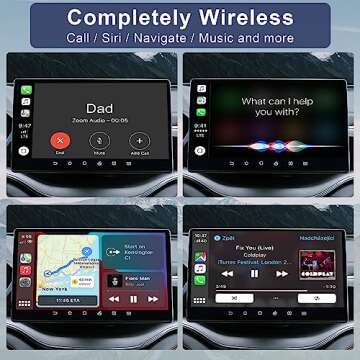 Wireless CarPlay Adapter Dongle for iPhone - Wireless Dongle for Factory Wired CarPlay Cars from 2017, Fit for USB C and A, Plug and Play, Auto Connection