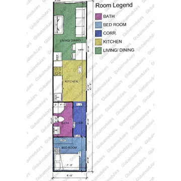 Aluminum Container Solar House Modular Home 320 sq ft