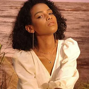 Fettero Pendant Necklace 14K Gold Plated Evil Eye Pendant Dainty Chain Necklace for Women Layering Necklaces Good Luck Jewelry Gifts