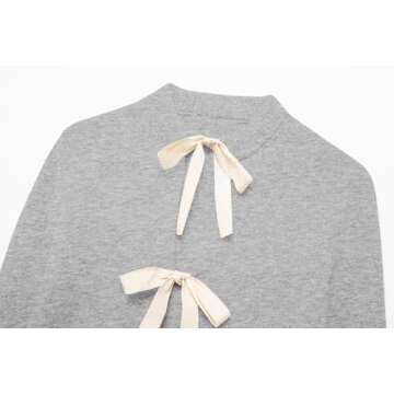 Chic Bow Tie Front Cardigan for Women - Pinclodly Sweater