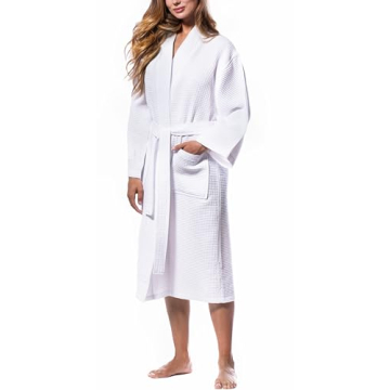 Turquaz Robes for Women & Men | Lightweight Waffle Bathrobe for Spa Day