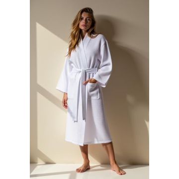 Turquaz Lightweight Waffle Kimono Bathrobe for All