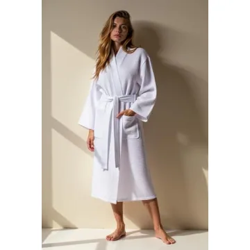 Turquaz Lightweight Waffle Kimono Bathrobe for All