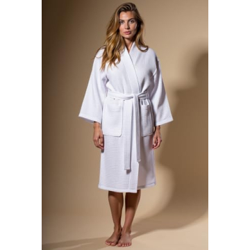 Turquaz Lightweight Waffle Kimono Bathrobe for All